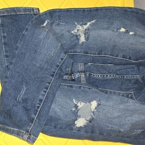 Judy Blue Distressed Blue Jeans